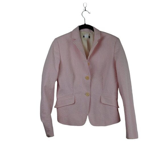 J.Crew‎ Women's Pink Jacket Blazer Size 2 - Picture 1 of 12